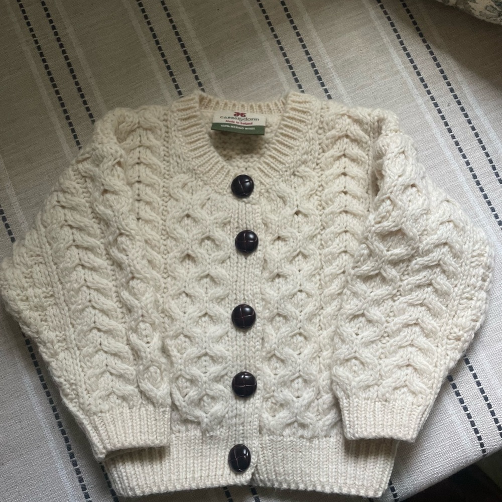 Carraig Donn Cream Knit Toddler Sweater XS